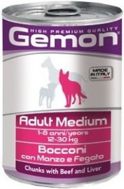 image of Gemon Dog Adult Medium Beef & Liver Chunkies